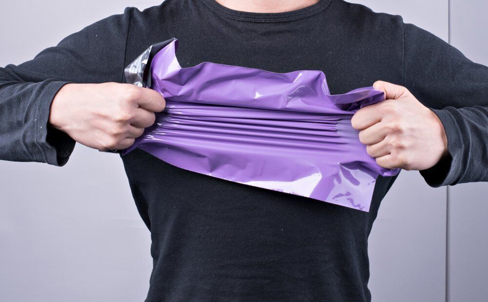 100 Poly Mailers 10x13 Shipping Bags Purple Plastic Packaging Mailing Envelope Unbranded/Generic Does Not Apply - фотография #5