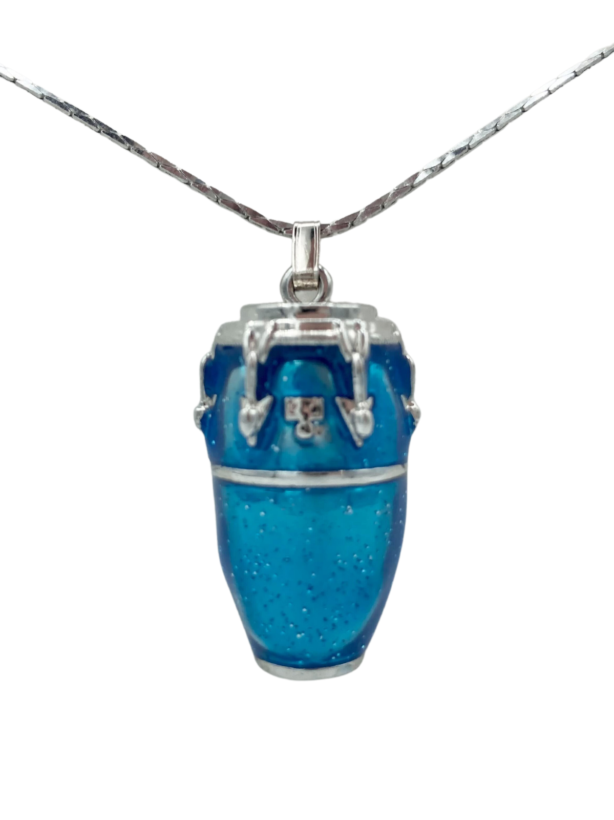 Harmony Jewelry Necklace | Conga Drum | Blue & Silver Future Primitive