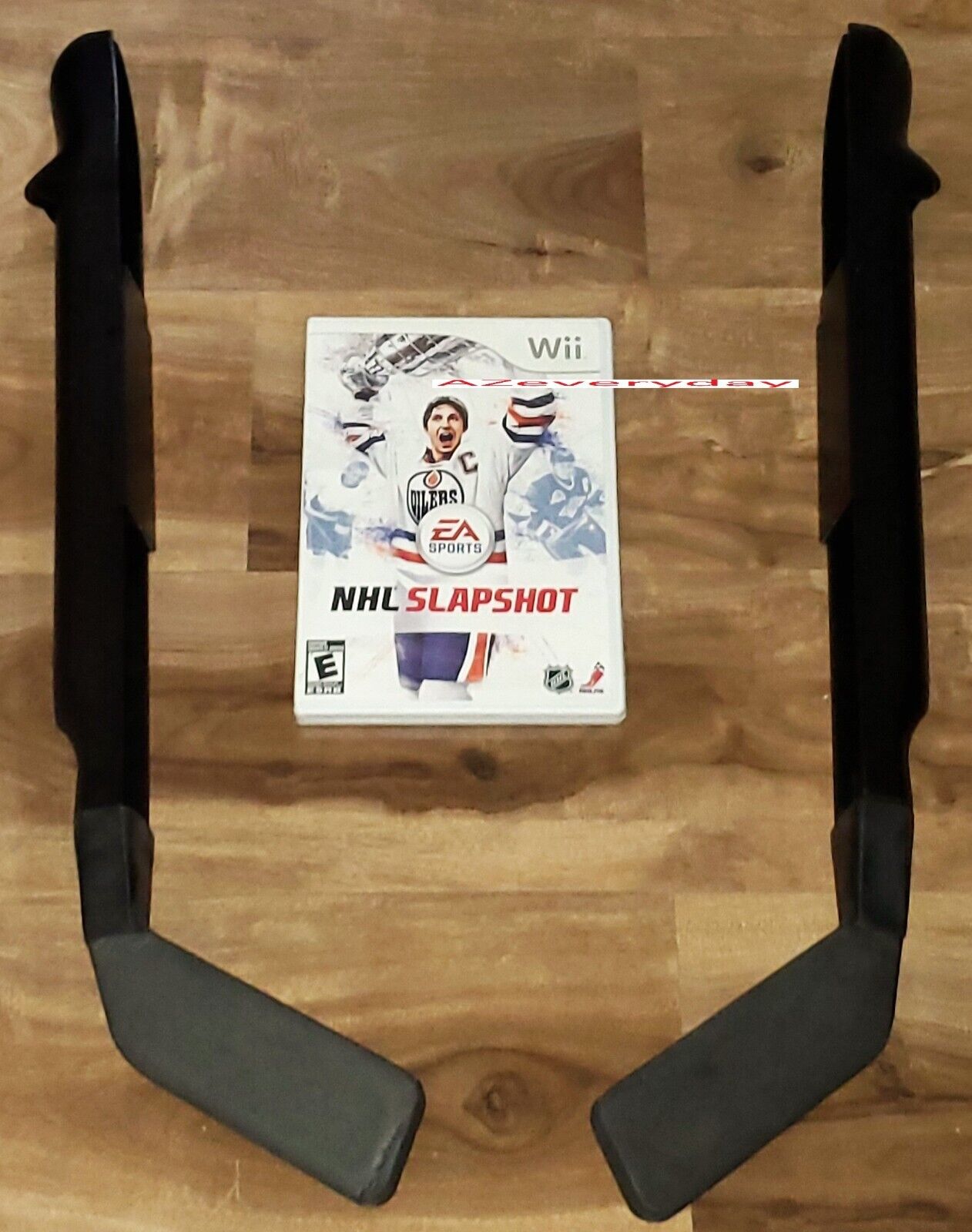 NHL Slapshot Wii Game COMPLETE + 2 HOCKEY STICKS Accessory LOT/Bundle EA Sports Без бренда 014633169140