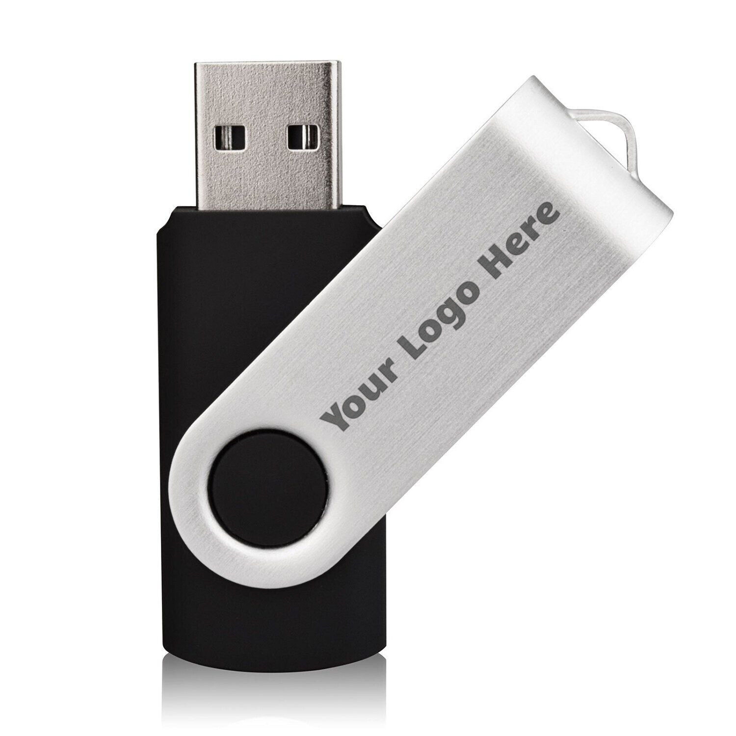 Wholesale Lot 2GB USB 2.0 Flash Thumb Drive Swivel Metal Design (5 Pack) Bulk GoRAM USB2048-SW, USB2GB-SW - фотография #2