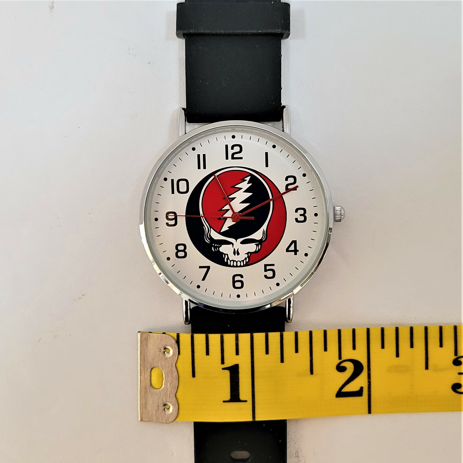 Grateful Dead Collectible Watch & Silver Chain Necklace Set Steal Your Face NWT Без бренда - фотография #7