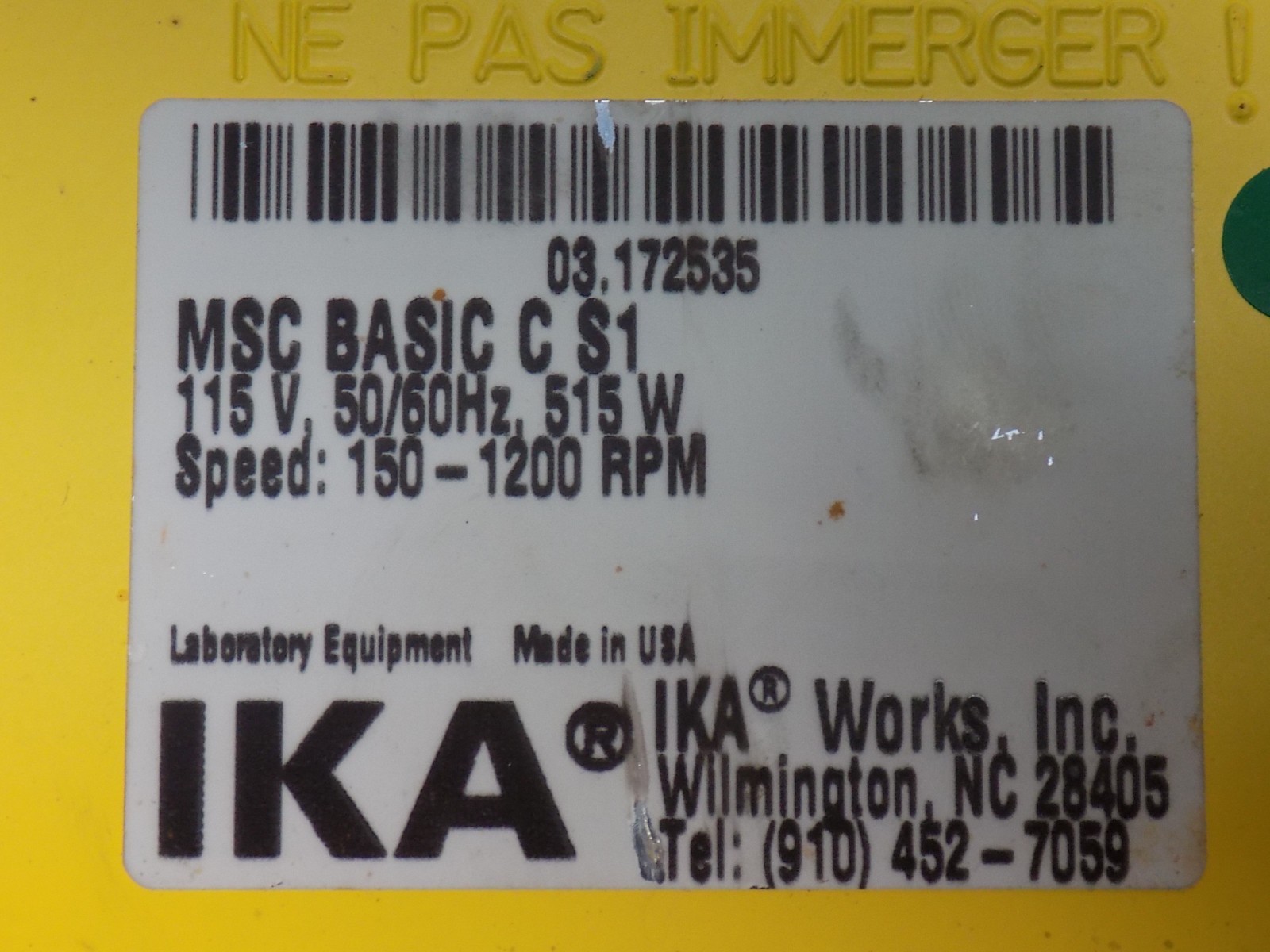 IKA MSC Basic S47 450C 1200 RPM 5x5 " Lab Hotplate PARTS lot of 2 @b13 IKA S47 - фотография #4