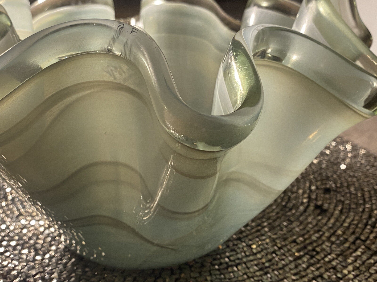 Tammaro Home Murano Hand Blown Glass Vase/Candle Holder Made in Italy NWT Murano Candle Holder - фотография #7