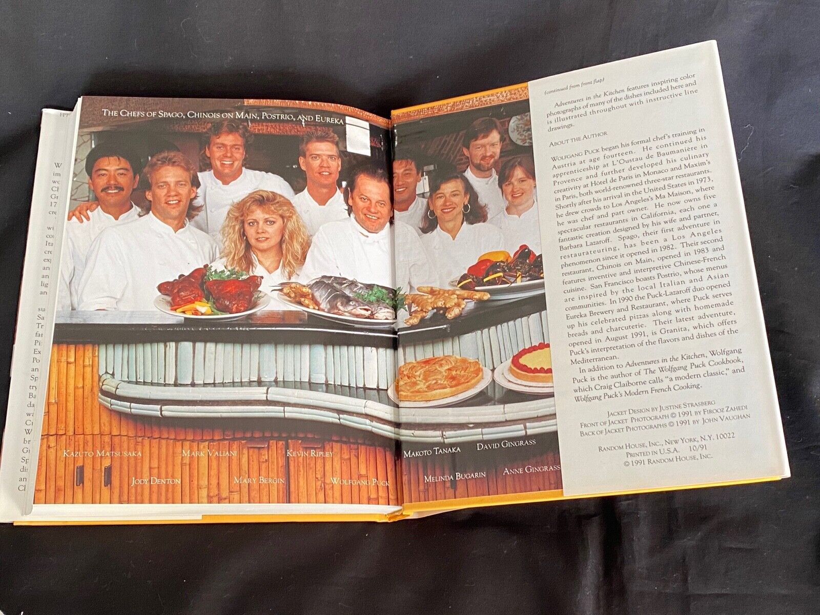 WOLFGANG PUCK SIGNED "SPAGO" APRON + "ADVENTURES IN THE KITCHEN" BOOK Без бренда - фотография #8
