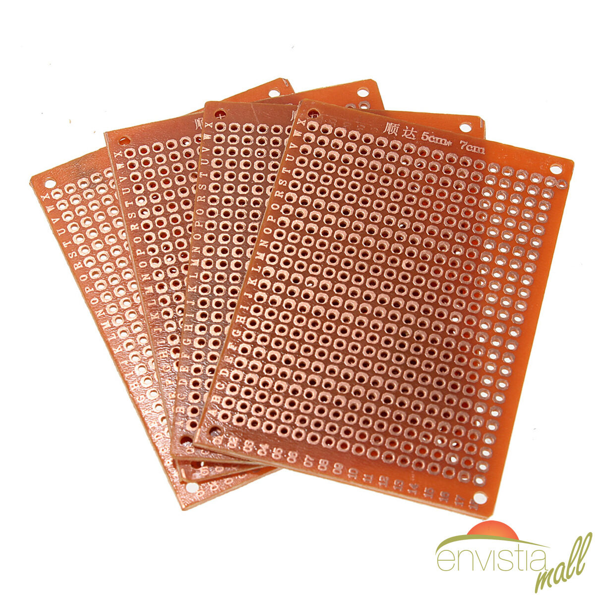 10 Pcs 5x7cm (2x3in) PCB Prototyping Perf Boards Breadboards Circuit Boards Envistia 5 * 7 CM Prototype PCB 10pcs - фотография #4