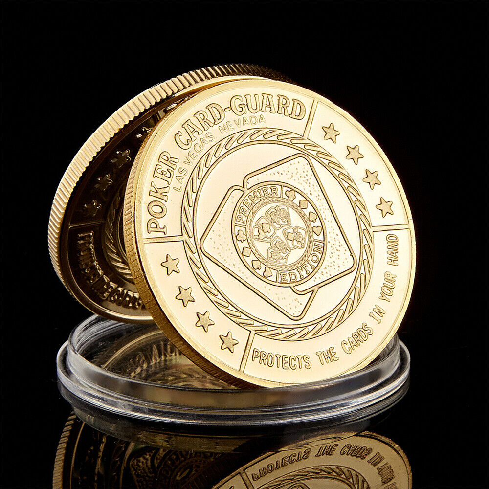5PCS Casino Poker Chips Guard "Big Slick Ace&King" Souvenir Coin Art Poker  Без бренда - фотография #3