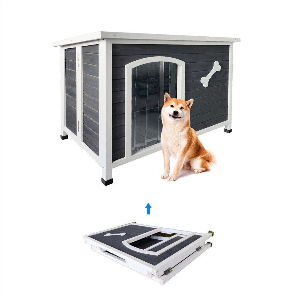 Dog House Indoor & Outdoor Wooden Waterproof Windproof Foldable Dog Cage Outdoor - фотография #17