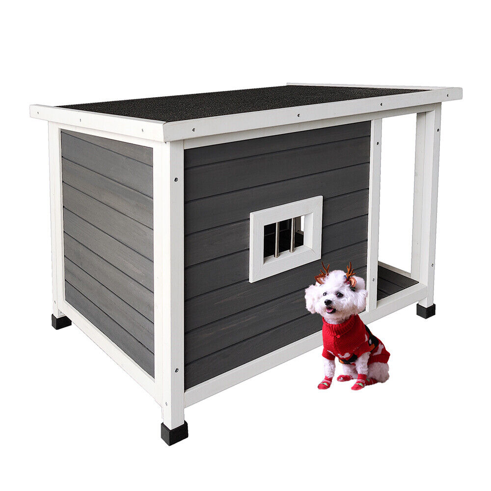 Dog House Indoor& Outdoor Wooden Dog Kennel with Opening Hinged Roof Dog Cage  Outdoor - фотография #13