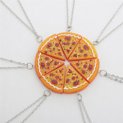 1pcs Pizza Pendant Necklaces for Men Women Family Friendship Jewelry GiftSG Unbranded // - фотография #2