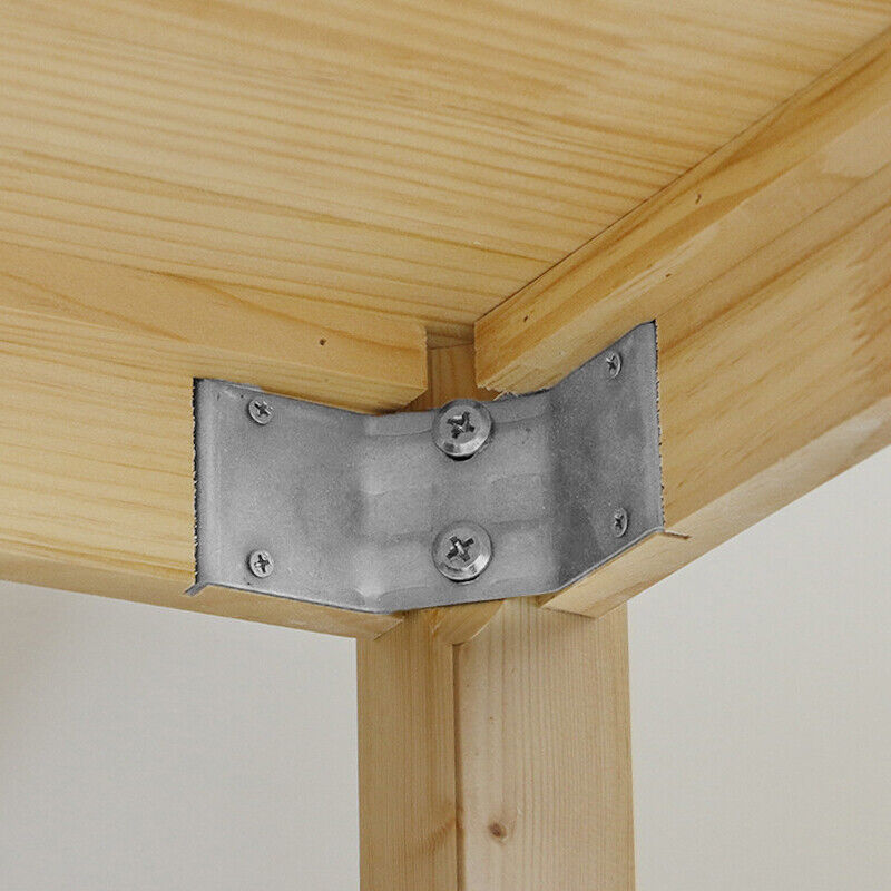 10Pcs Surface Mount Corner Bracket for Table Aprons Table Leg Corner Brace Unbranded