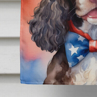 American Water Spaniel Patriotic American Flag Canvas House Size DAC5643CHF Без бренда - фотография #4