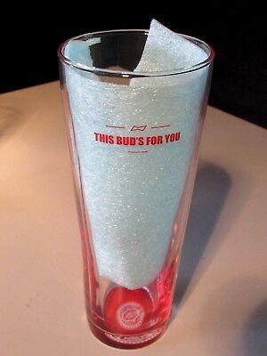 NEW (4) Budweiser Tall This Buds for You 16 oz Beer Glasses Pint  bar tap glass Budweiser - фотография #4