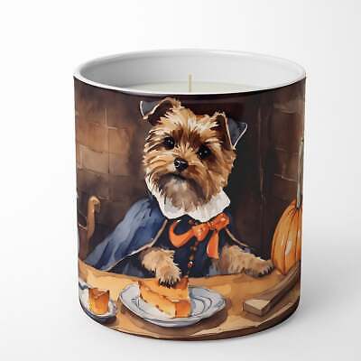 Border Terrier Fall Kitchen Pumpkins Decorative Soy Candle Без бренда