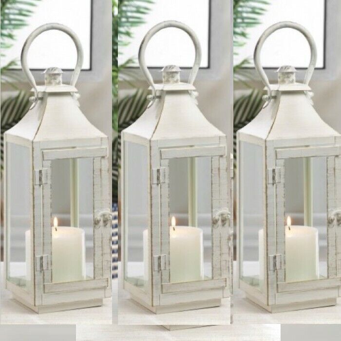 10 Traditional White Lantern 12 in Candle Holder Centerpieces Gallery Of light 10018614