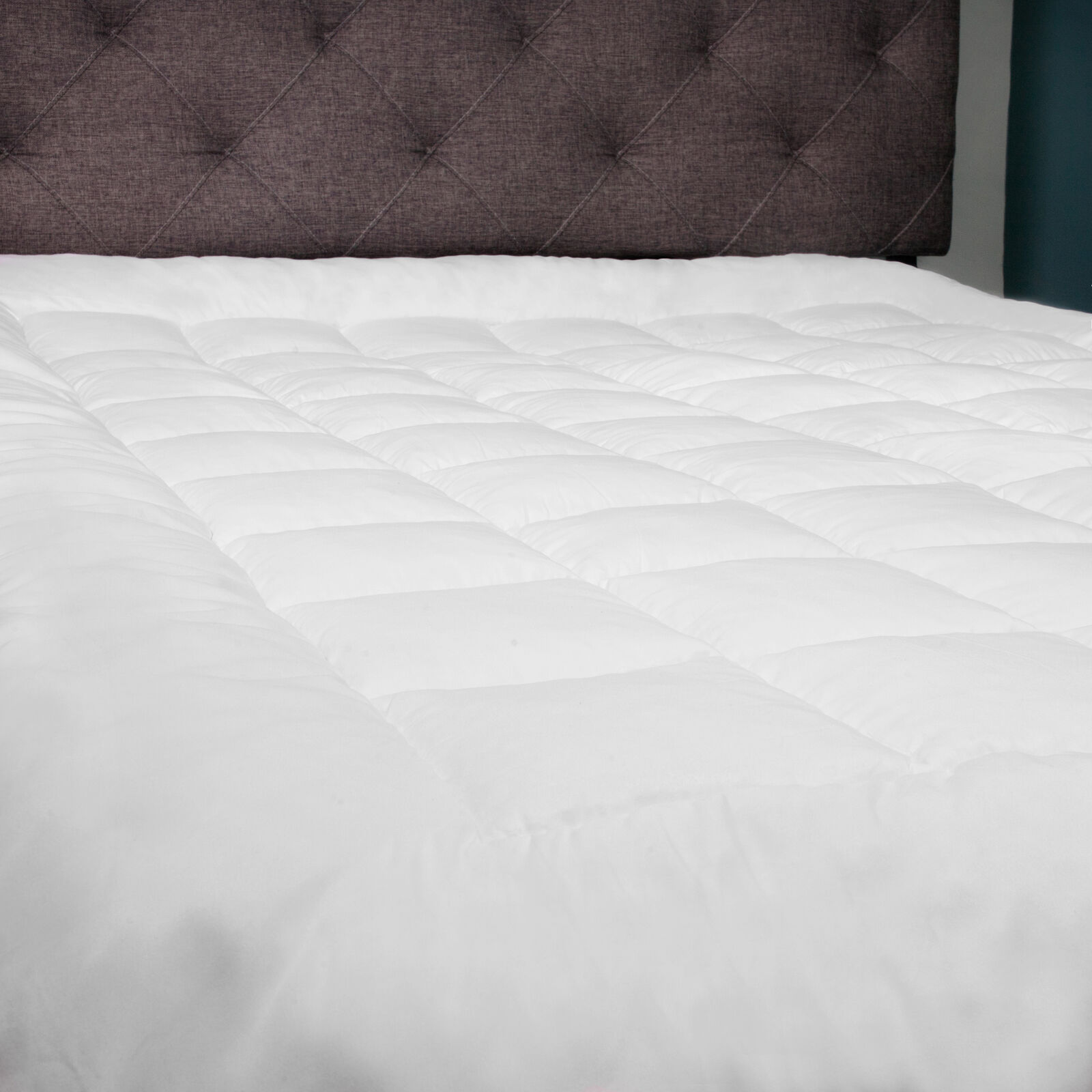 Hypoallergenic Polyester Down Alternative Fiber Bed Mattress Topper  4 Sizes Dream Home FIBER-MAT-TOP-PARENT - фотография #3