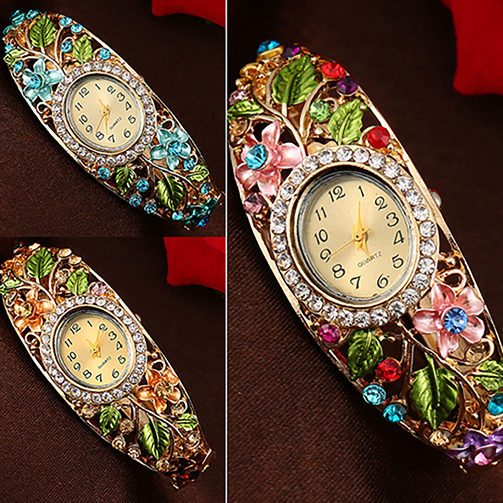 Bracelet Wrist Watch Vintage Hard Strap Ladies Bangle Dress Watch Alloy Unbranded - фотография #2