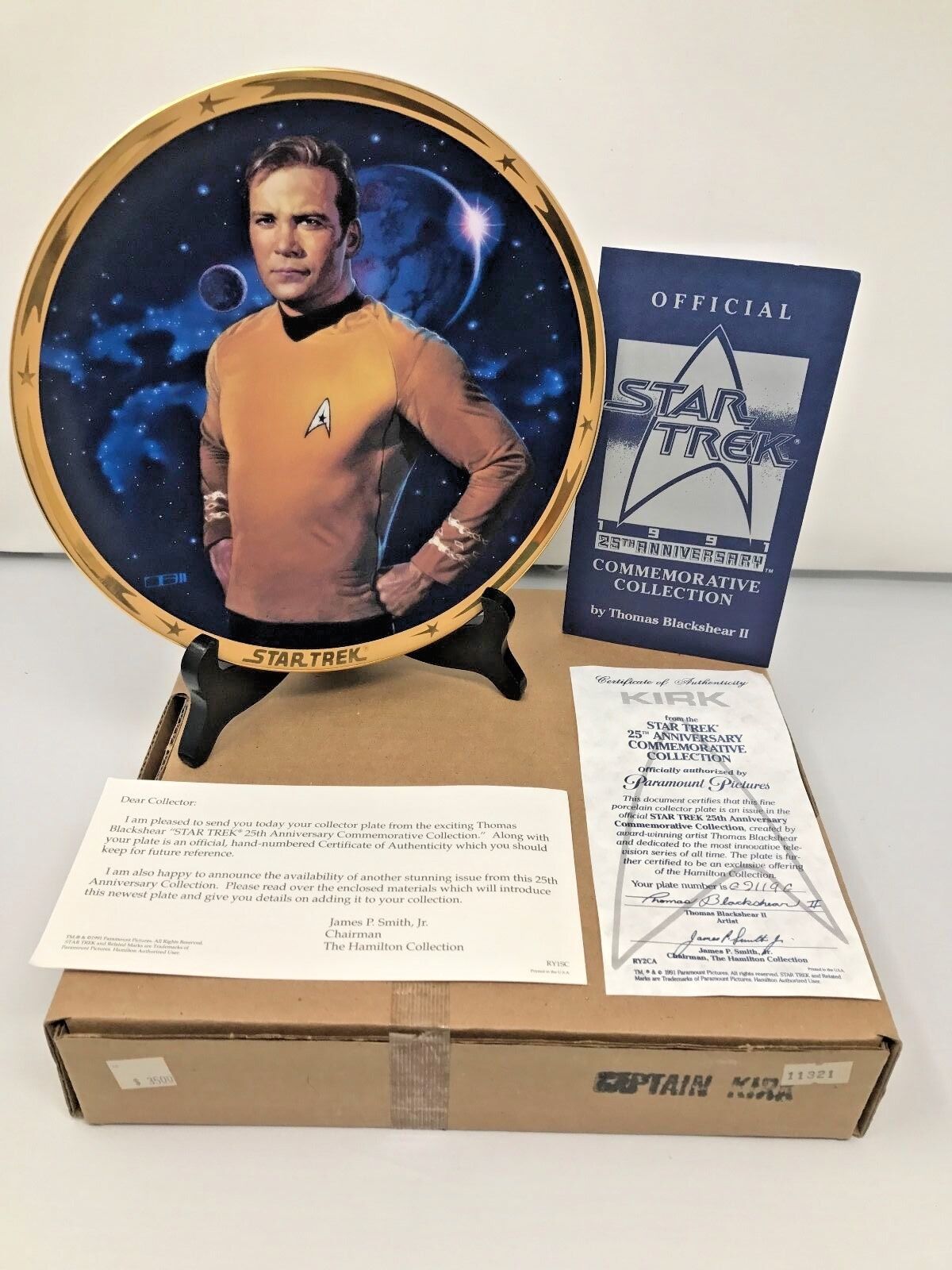 Star Trek Hamilton 25th Anniversary Collection NINE (9) plate Set COAs + boxes Без бренда - фотография #4