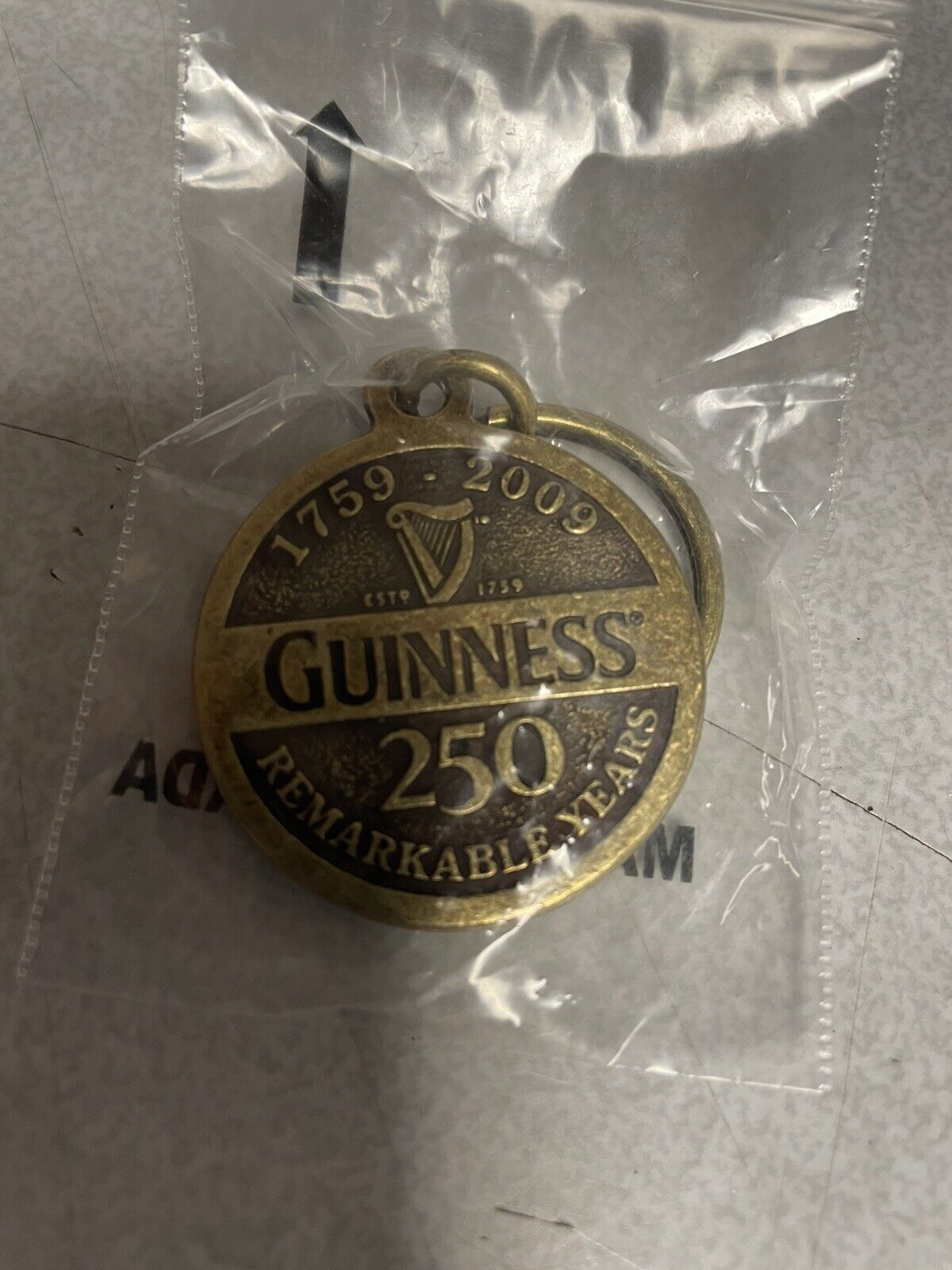 Guinness 250th Anniversary Key Chain  Guinness