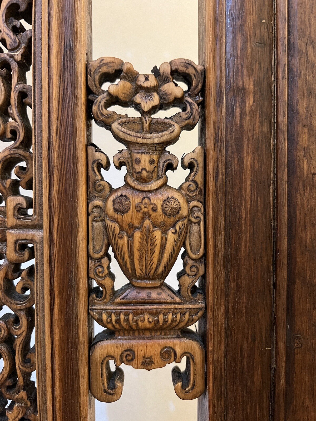 CHINESE HARDWOOD SCREEN HAND CARVED ORIENTAL FURNITURE Без бренда - фотография #12
