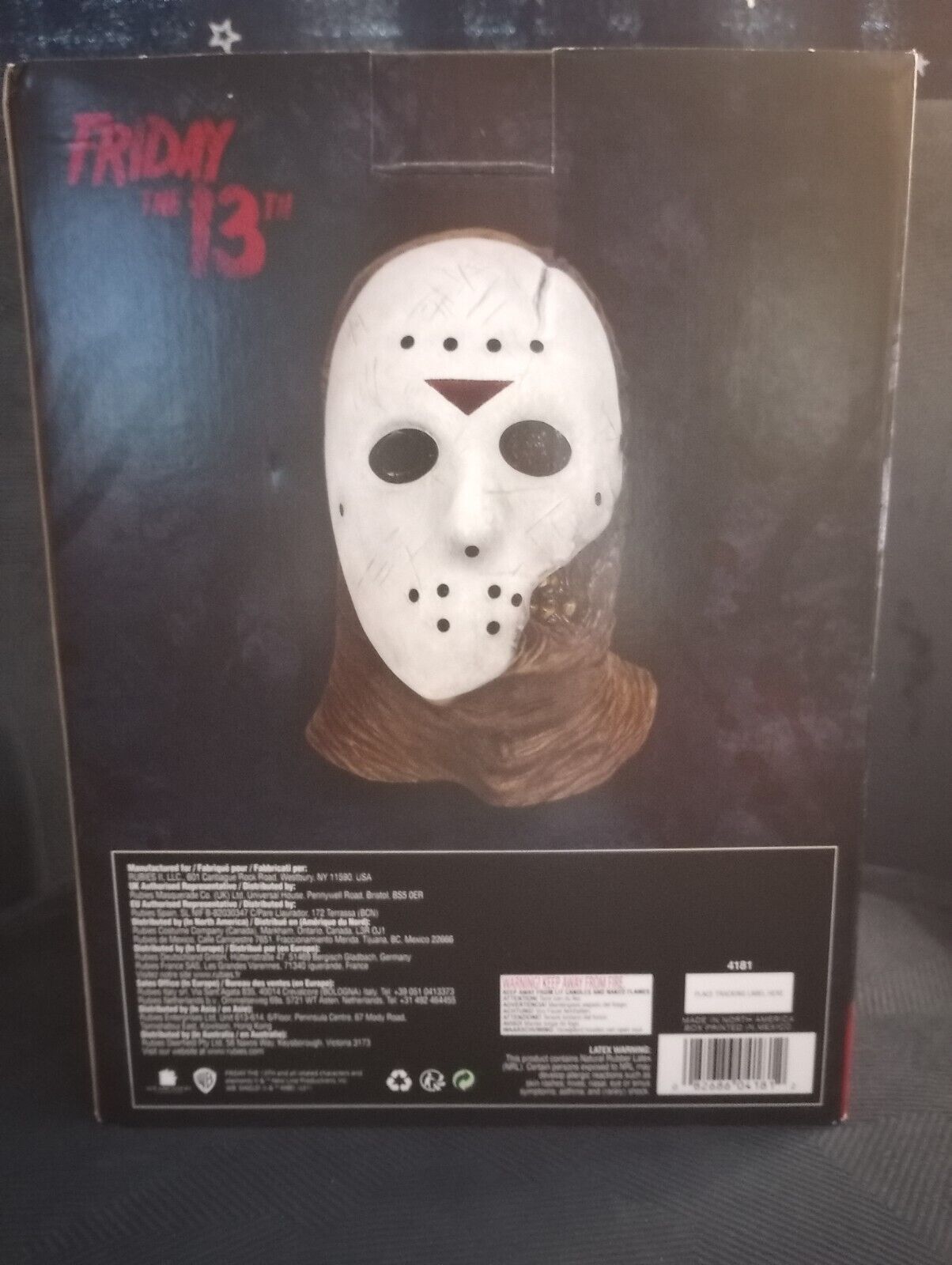 FRIDAY THE 13TH JASON VOORHEES Deluxe Mask + Collector's Box Rubie's 4181 - фотография #3