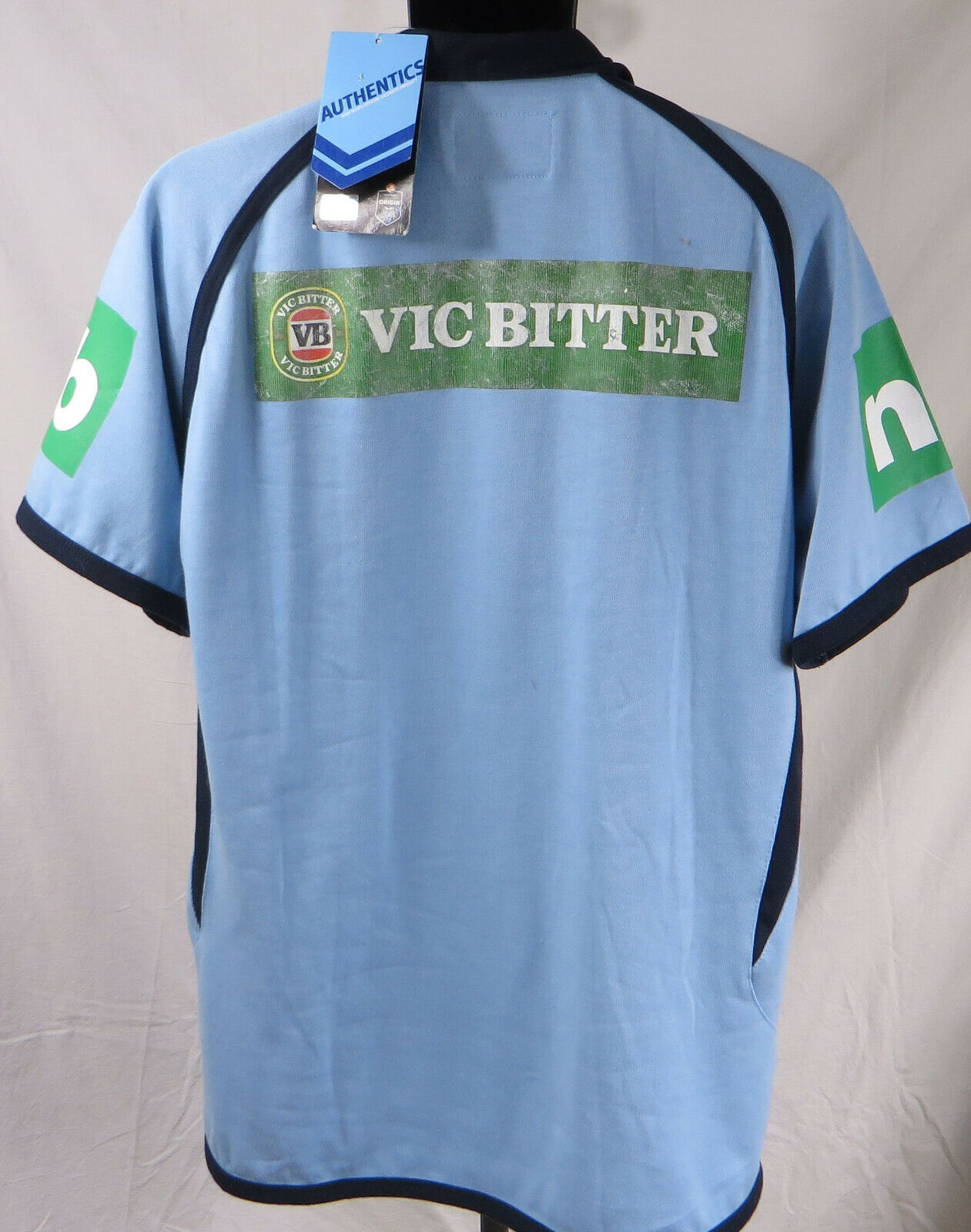 Mens NOS 2009 Authentics NSW Blues Holden Jersey w/ tags Vic Bitter Size Large  NSW Does Not Apply - фотография #5