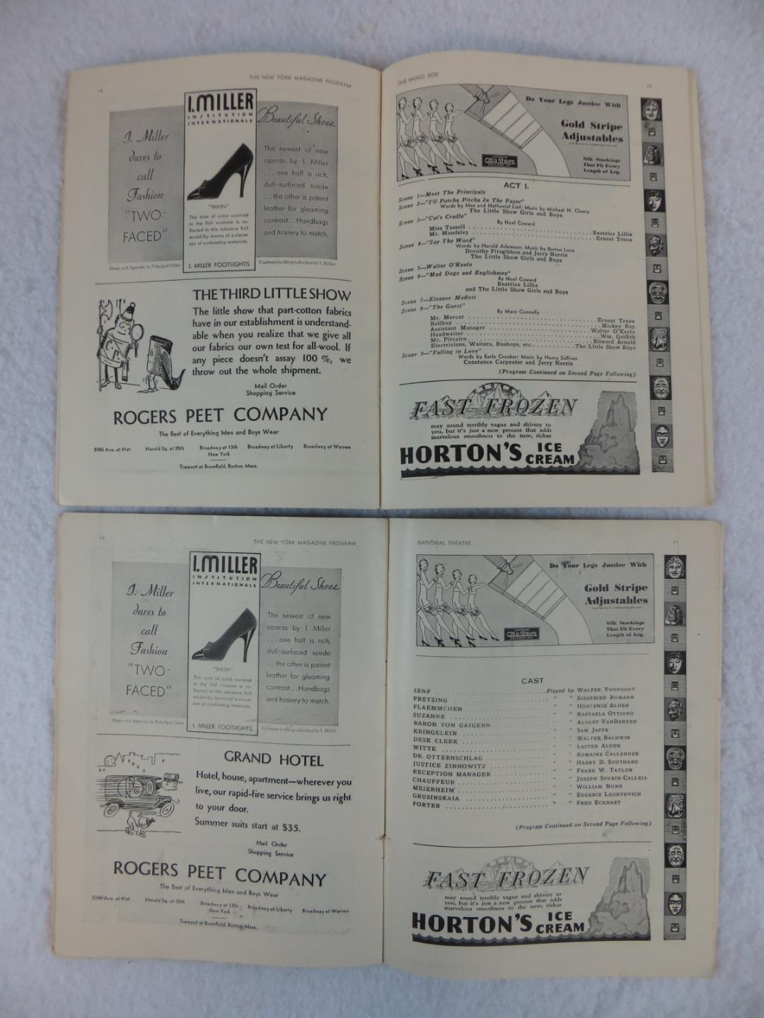 Lot of 2 NEW YORK MAGAZINE PROGRAMS Grand Hotel Third Little Show 1931 Без бренда - фотография #5