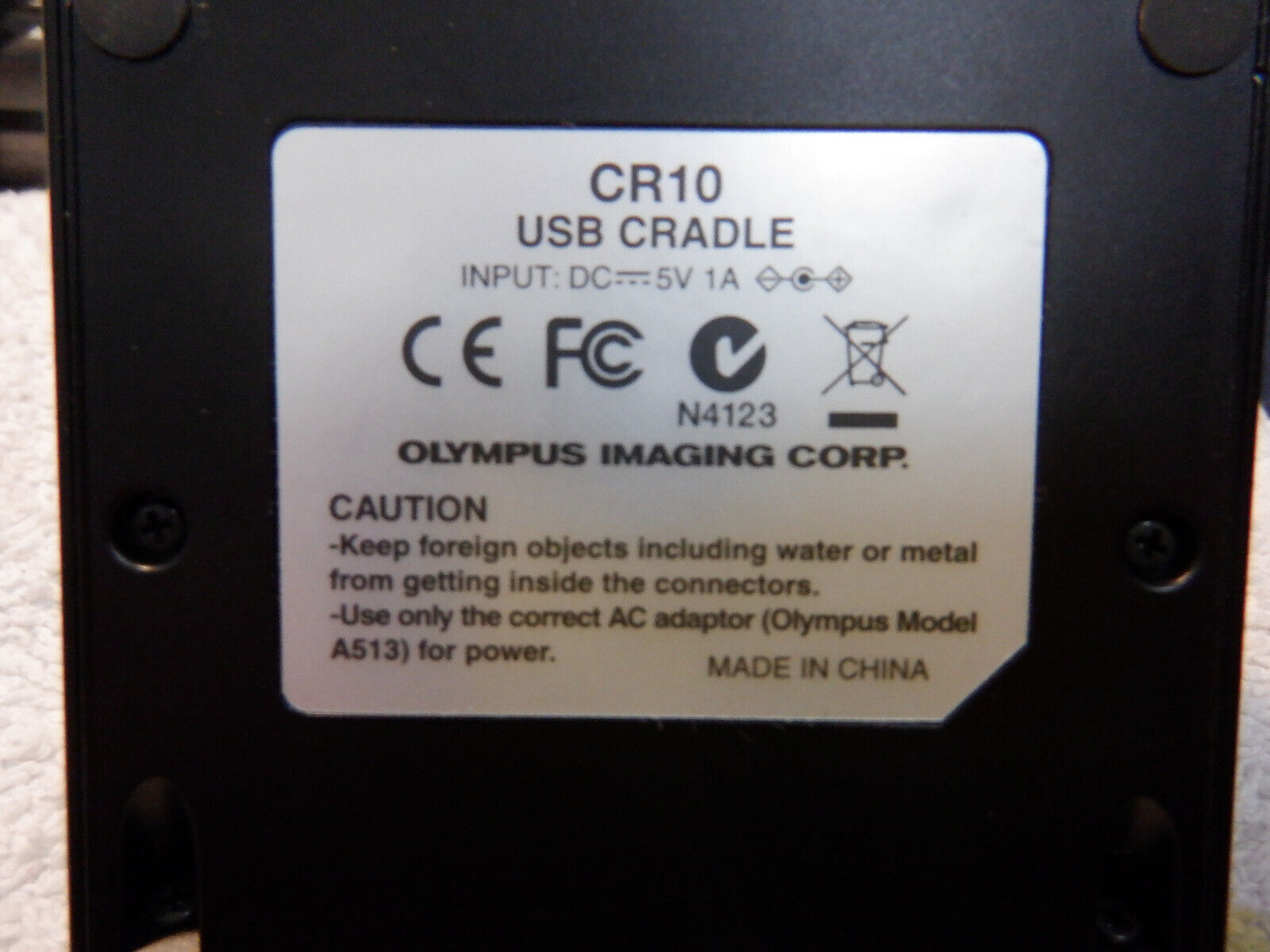 Olympus CR10 USB Cradle Dock 5V AC Adapter A513b for DS5000 DS-5000iD   LOT OF 3 OLYMPUS CR10 - фотография #5