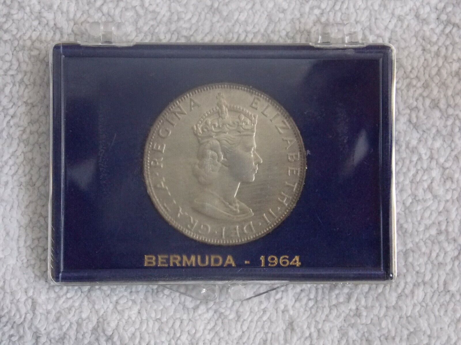 Bermuda 1 silver Crown  coin and a 1 dollar banknote Без бренда