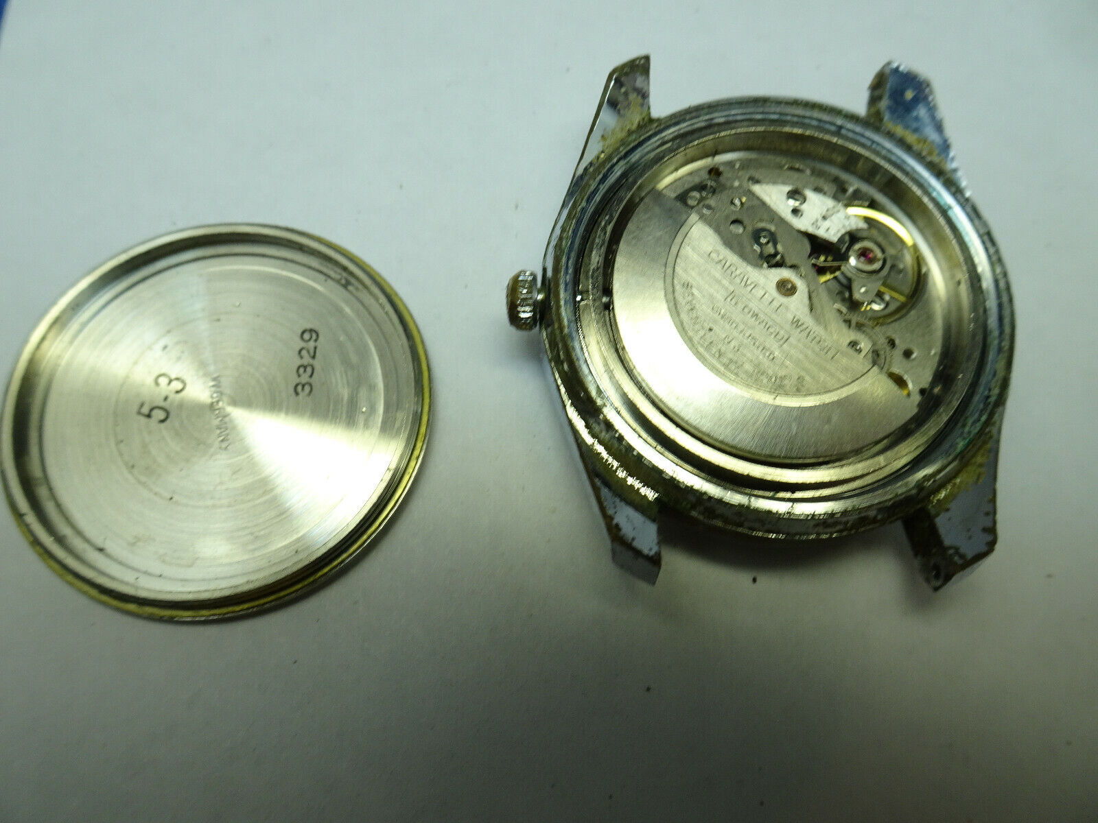 2 vintage GERMAN blue dial caravelle 11OWACD 1352.50automatic watches TO RESTORE Caravelle - фотография #5