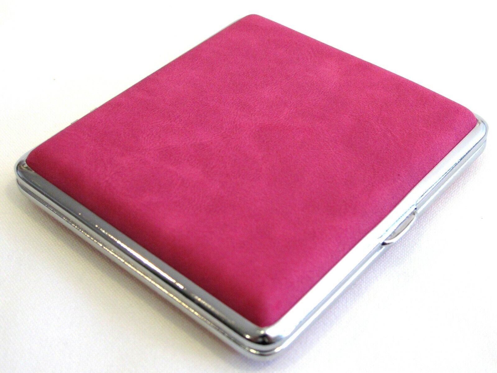 4 Color Set Stainless Steel Cigarette Case Hold 20 Regular Blk Blue Purple Pink Без бренда - фотография #5