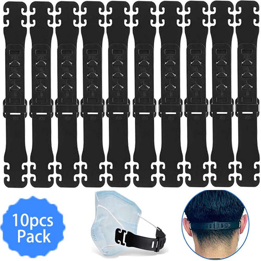 10pcs Face Mask Ear Saver Hook Strap Extender Clip Adjustable XS S M L XL XXL Unbranded