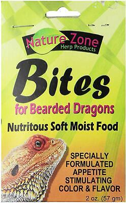 (3 Pack)Nature Zone Juvenile Bearded Dragon Bites Nutritious Soft Food 2oz Nature Zone 54620