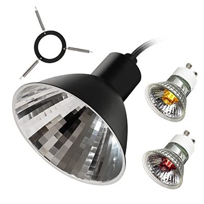 2PK Reptile Light Fixture w/ Lighting Heat Lamps and 4" Halogen Mini Dome Unbranded - фотография #2