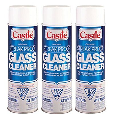 Castle C2003 Streak Proof Glass Cleaner, 3-Pack Castle C2003_3PACK