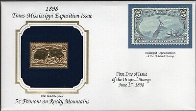 1898 Trans-Mississippi Exp Issue U.S Golden Replicas of Classic Stamps. Set of 9 Без бренда - фотография #4