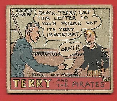 1935  RARE  TERRY  &  THE  PIRATES  7  CARD LOT  R27  # s 141  THROUGH  147   !! Без бренда - фотография #7