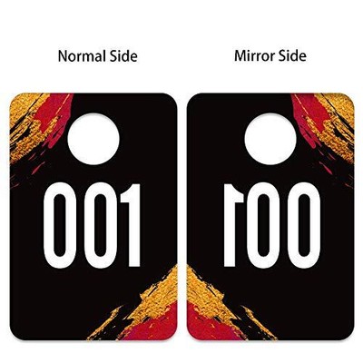  Live Number Tags001-100, Normal and Reverse Mirror Image Number Cards for  Does not apply Does Not Apply - фотография #6