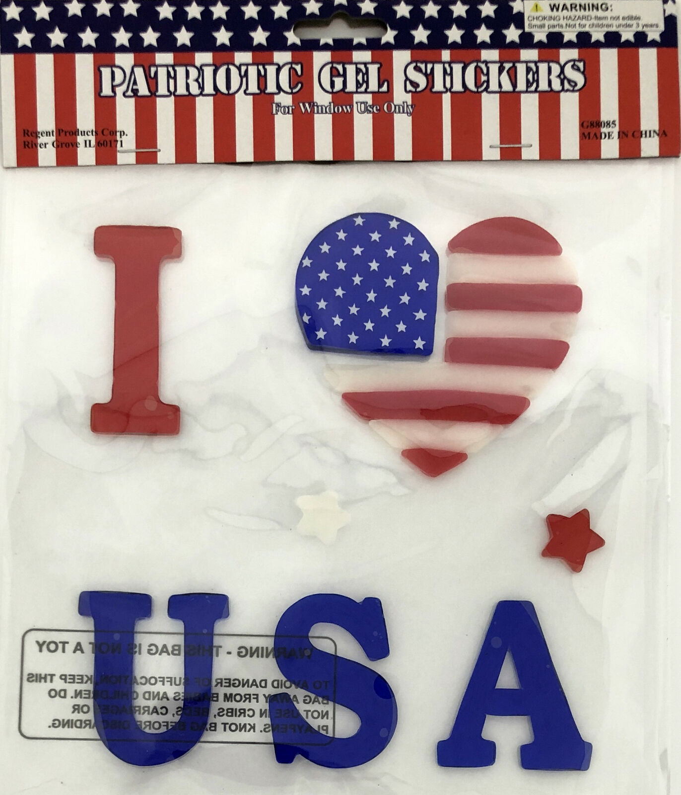 40+ Patriotic Flag Memorial Day Window Gel Sticker Cling Star Decor Decoration Unbranded na - фотография #2