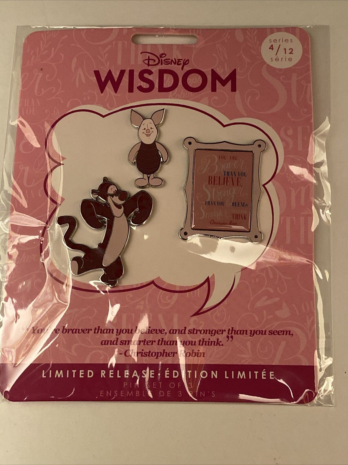 Disney Wisdom Piglet 4/12 Ltd Rel Complete Set - Plush/Pins/Mug/Journal - NWT Disney Wisdom - фотография #5