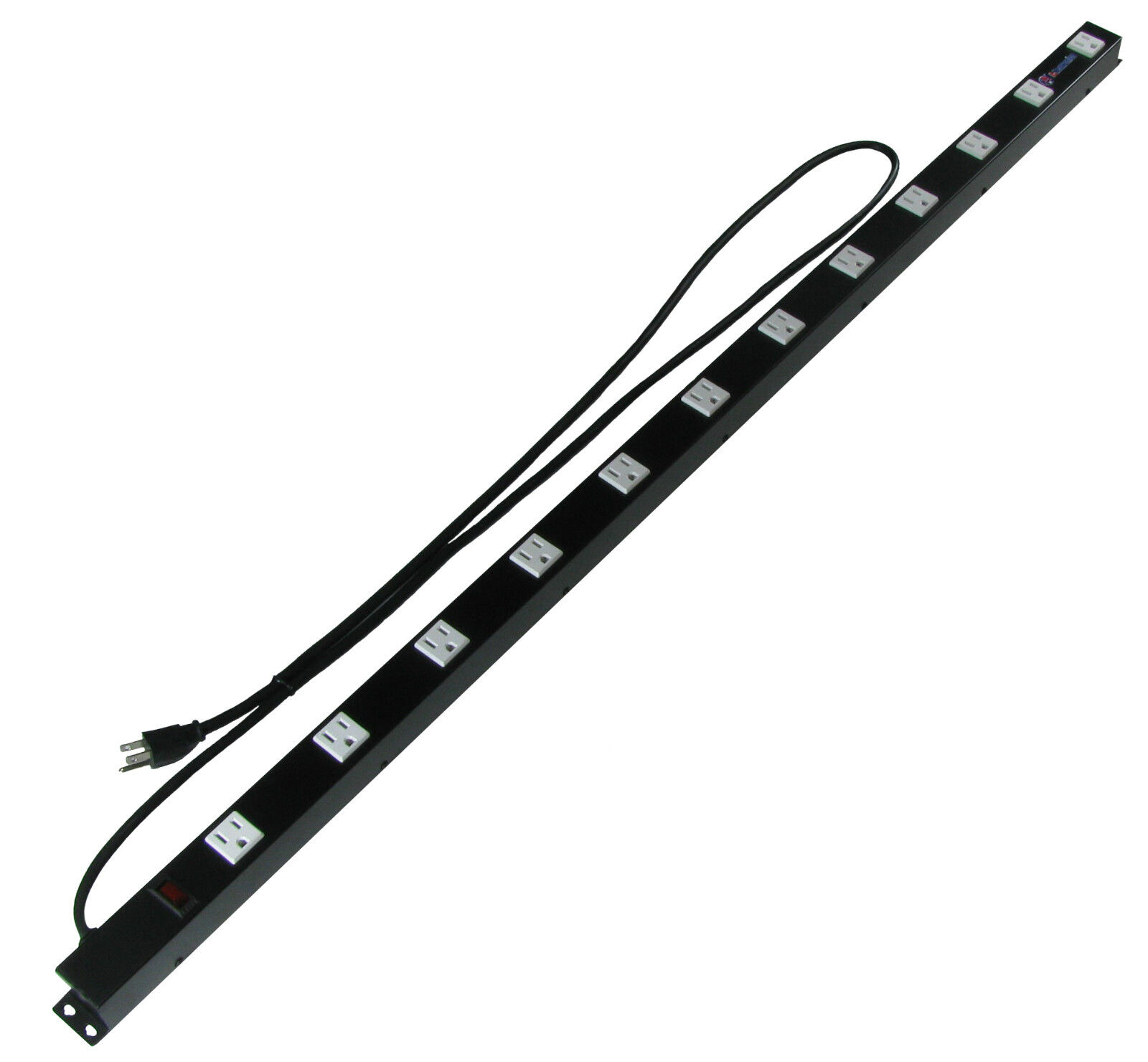 6 pieces of 48" 12 Outlet Metal Power Strip Surge Protected Lighted Power Switch A-Neutronics, Inc. ANI-1248SUR