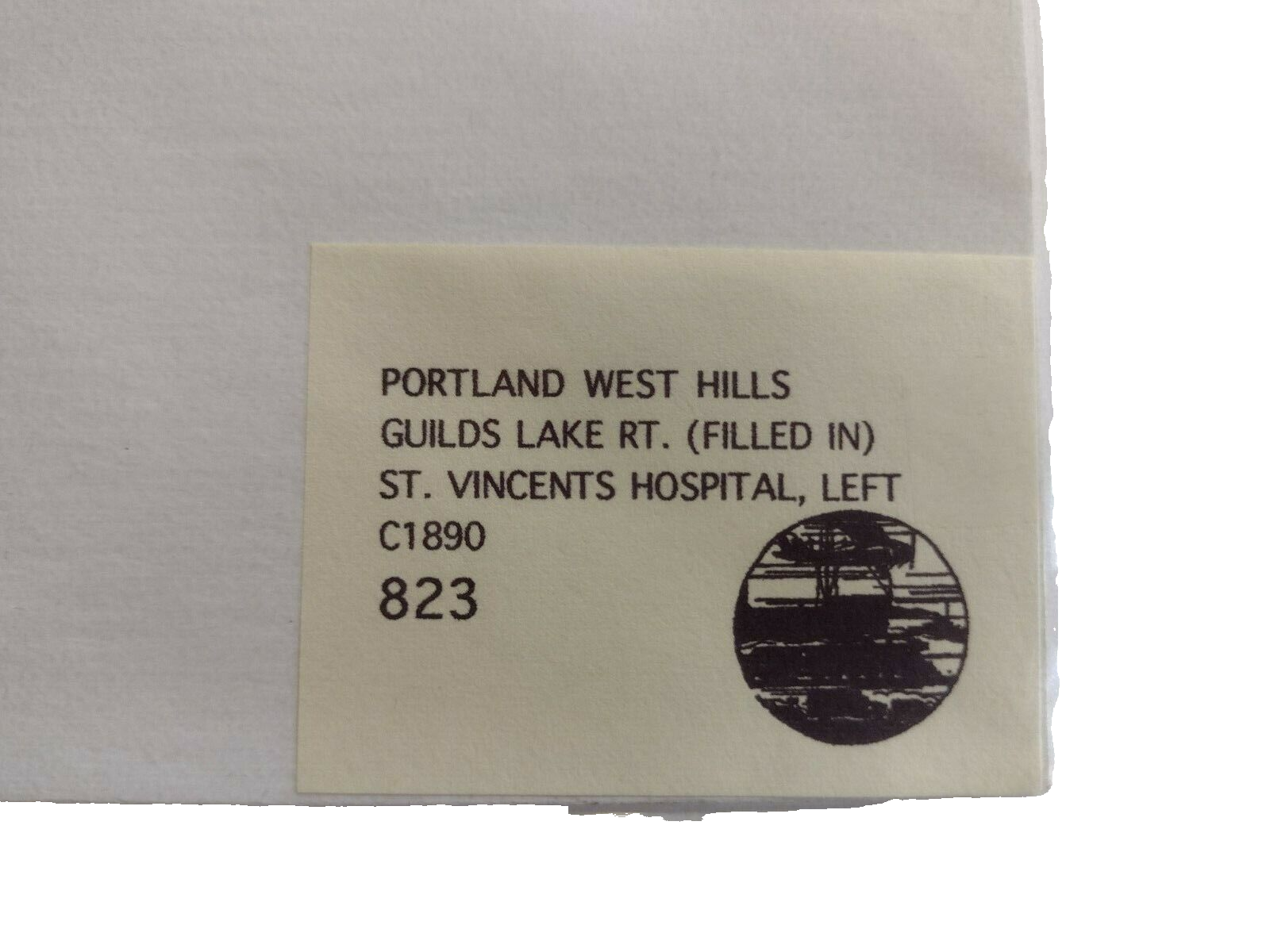 B/W Photo 1890 Portland Oregon West Hills Guilds Lake #823 Alex Blendl / vintage Без бренда - фотография #4