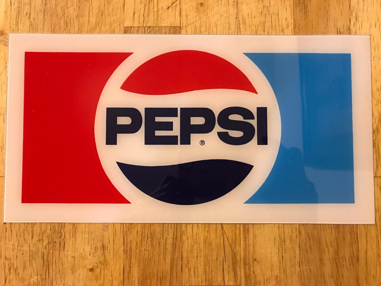 Vintage 1980's Pepsi Cola Small Plastic Insert 10"X 5 1/4" Pepsi Cola - фотография #2