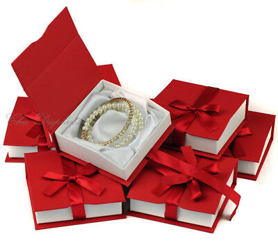 7pc Bangle Bracelet Boxes Red Jewelry Gift Boxes Bracelet Box Watch Gift Boxes Box