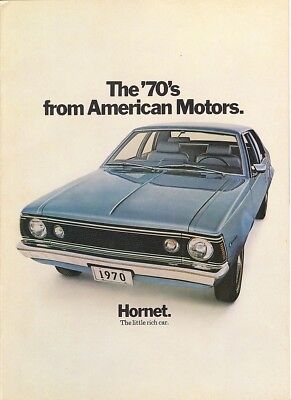 1970 AMC American Motors AMX Javilin Rebel Hornet FL Dealer Sales Brochure Без бренда AMC - Full Line