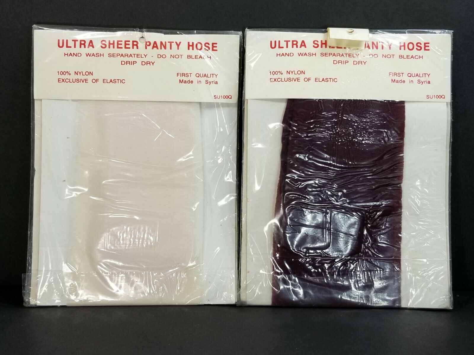 Vintage 80s Lot of 6 Ultra Sheer Panty Hose in Assorted Colors Regular Size 100R Ultra Sheer Does Not Apply - фотография #6