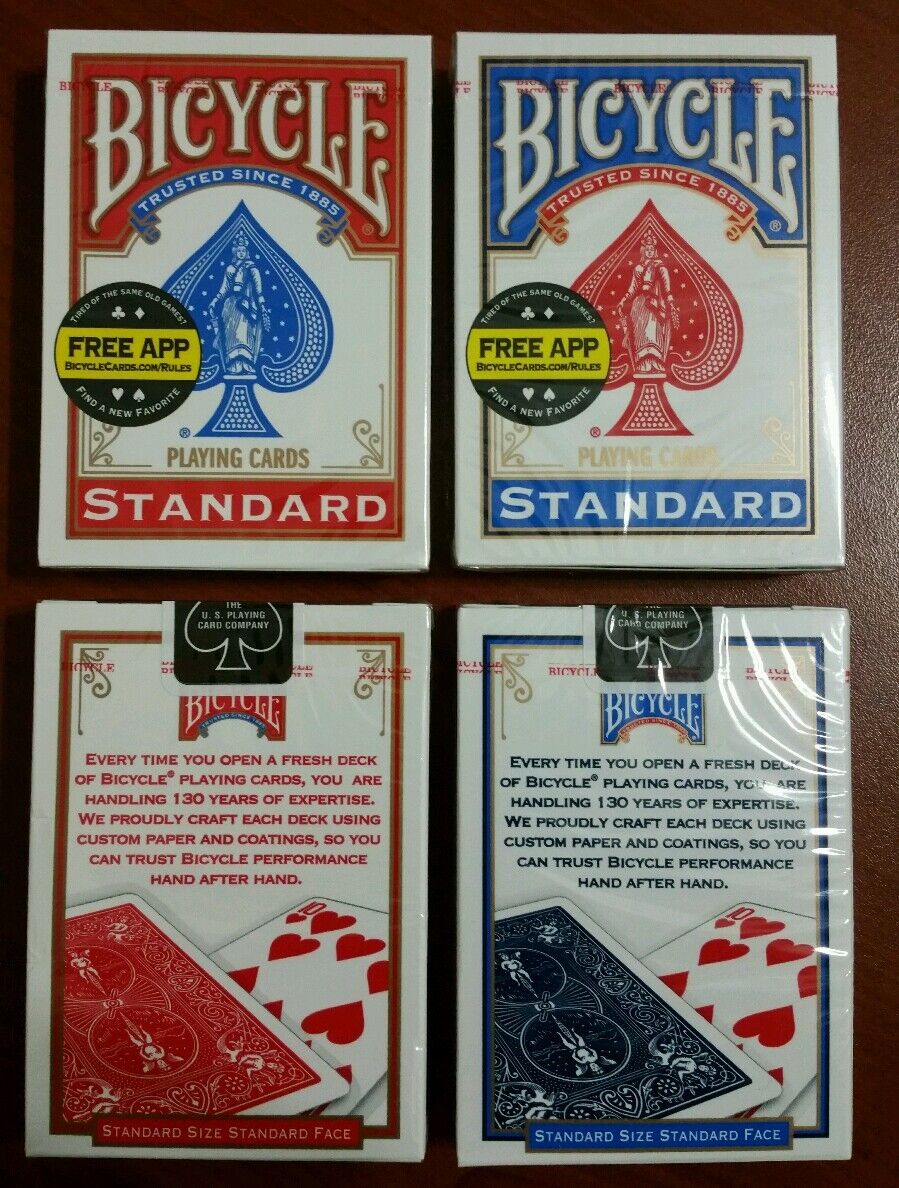 BICYCLE PLAYING CARDS 12 Decks * Standard Face * Red & Blue * New & Sealed Bicycle - фотография #4