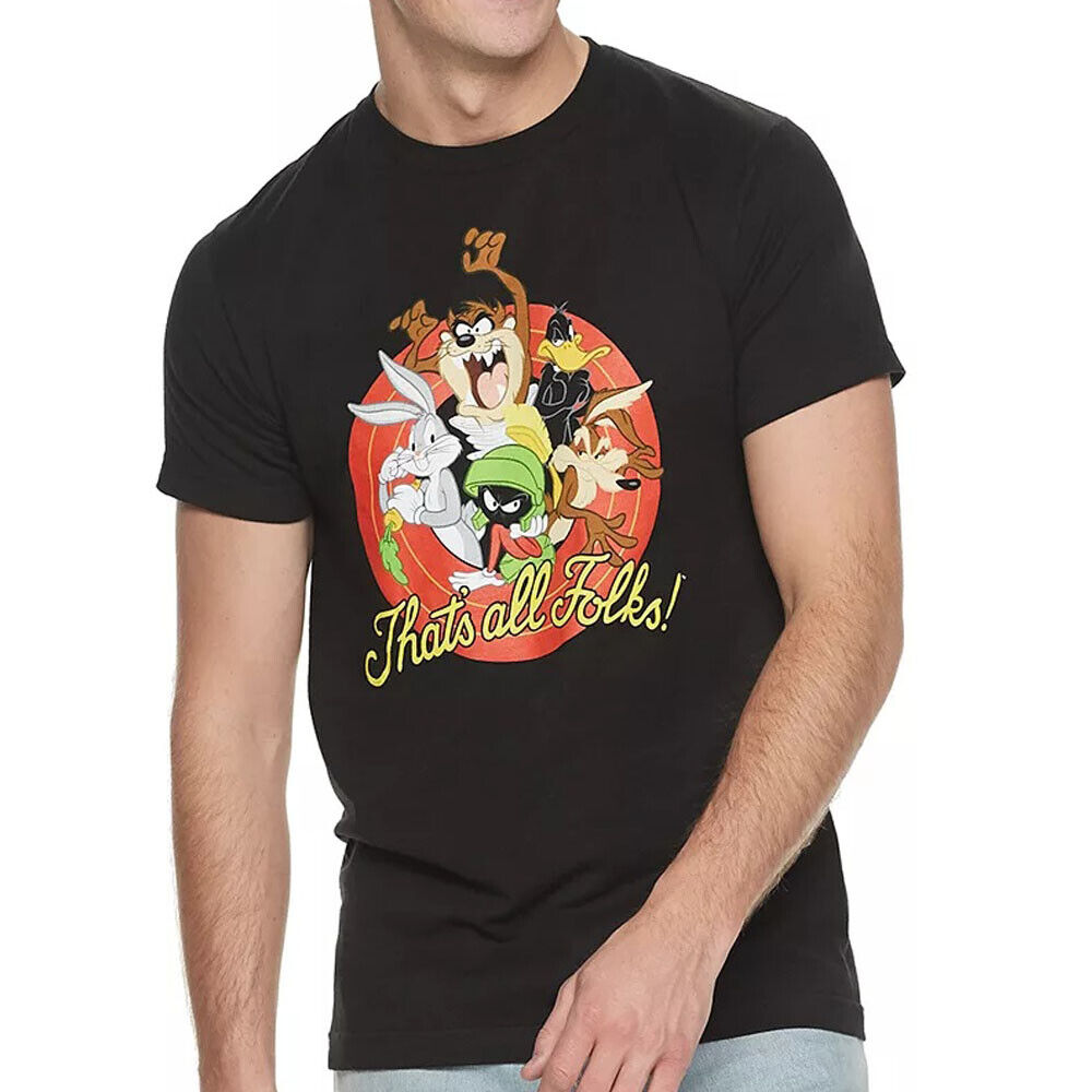 48 PCS Looney Tunes That's All Folks Men's T-Shirt Looney Tunes