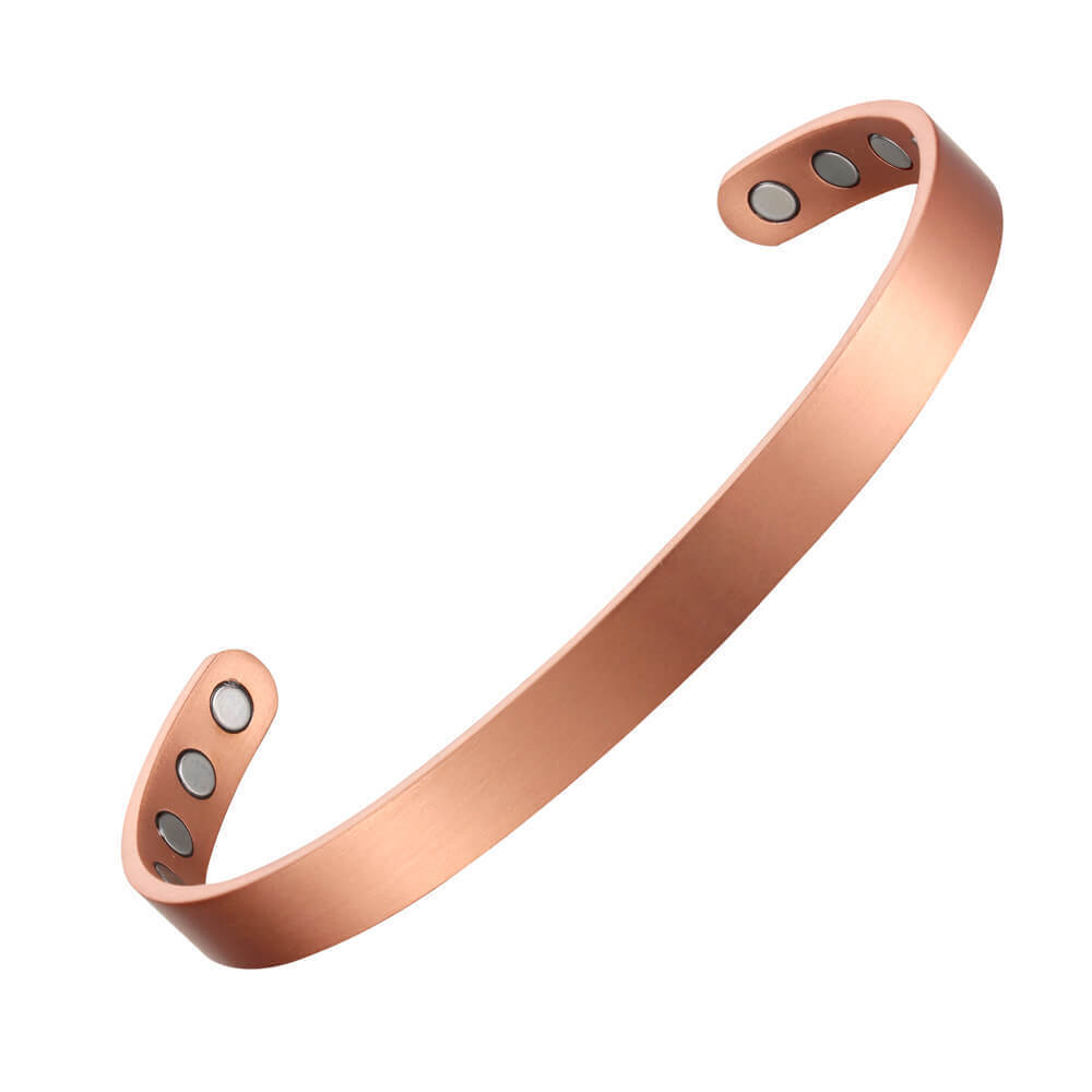 Plain Copper Magnetic Bracelet Men Women Balance Energy Power Joy Christmas Gift Unbranded - фотография #2