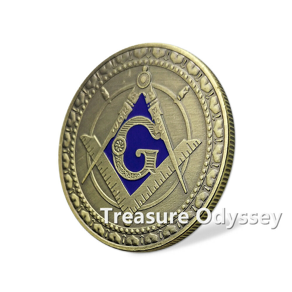 Masonic Challenge Coin Lot Entered Apprentice Fellow Craft Master Mason Emblem Без бренда - фотография #8
