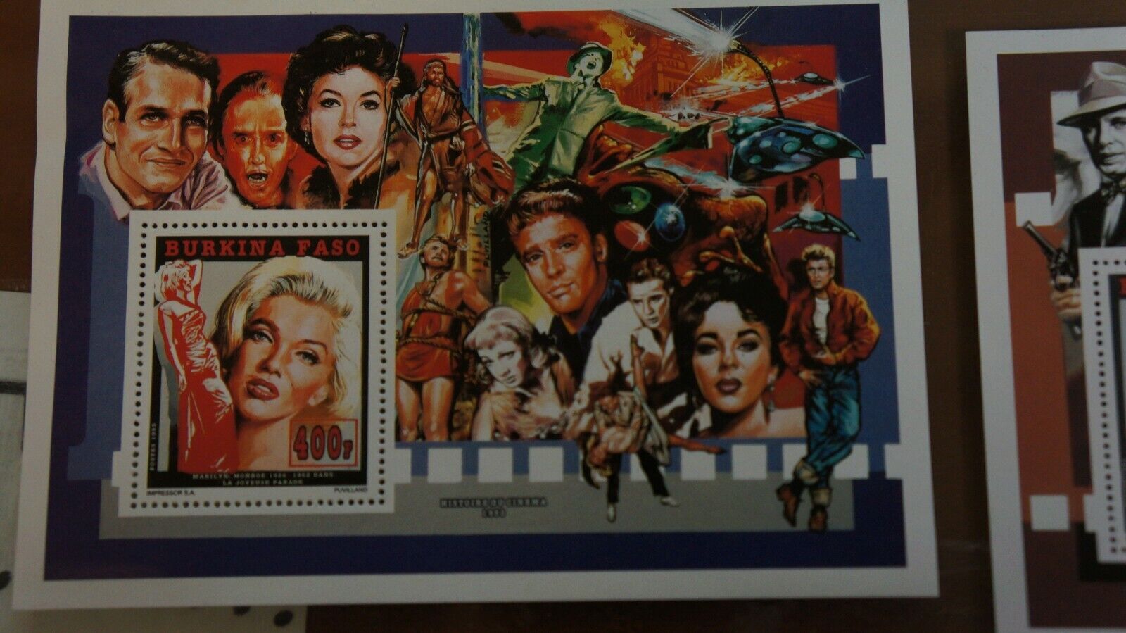 2-Marilyn Monroe 30th anniversary Stamp mini Sheet Commem. Burkina Faso MNH COA Без бренда - фотография #3